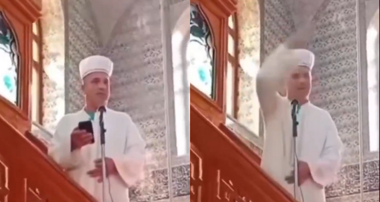 İmam cemaate küstü, namazı yarım bırakıp gitti