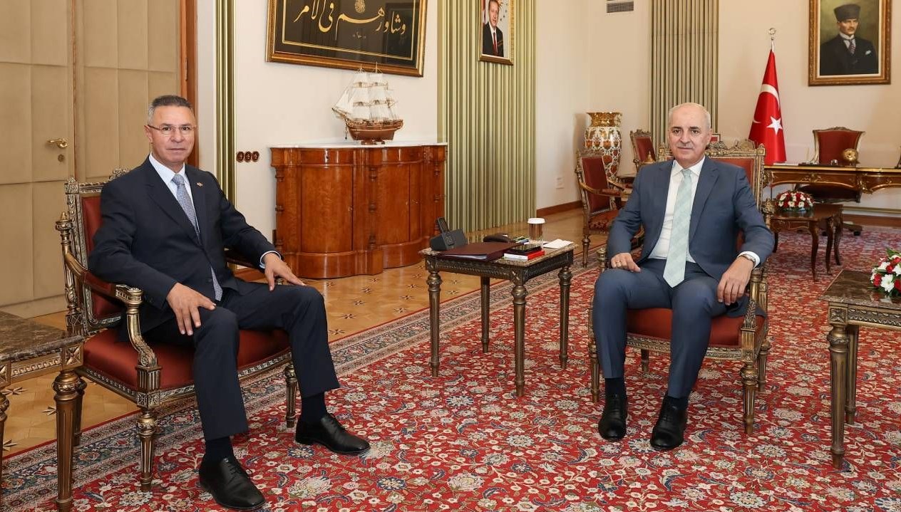 TBMM Başkanı Numan Kurtulmuş, Filistin Büyükelçisi’ni kabul etti