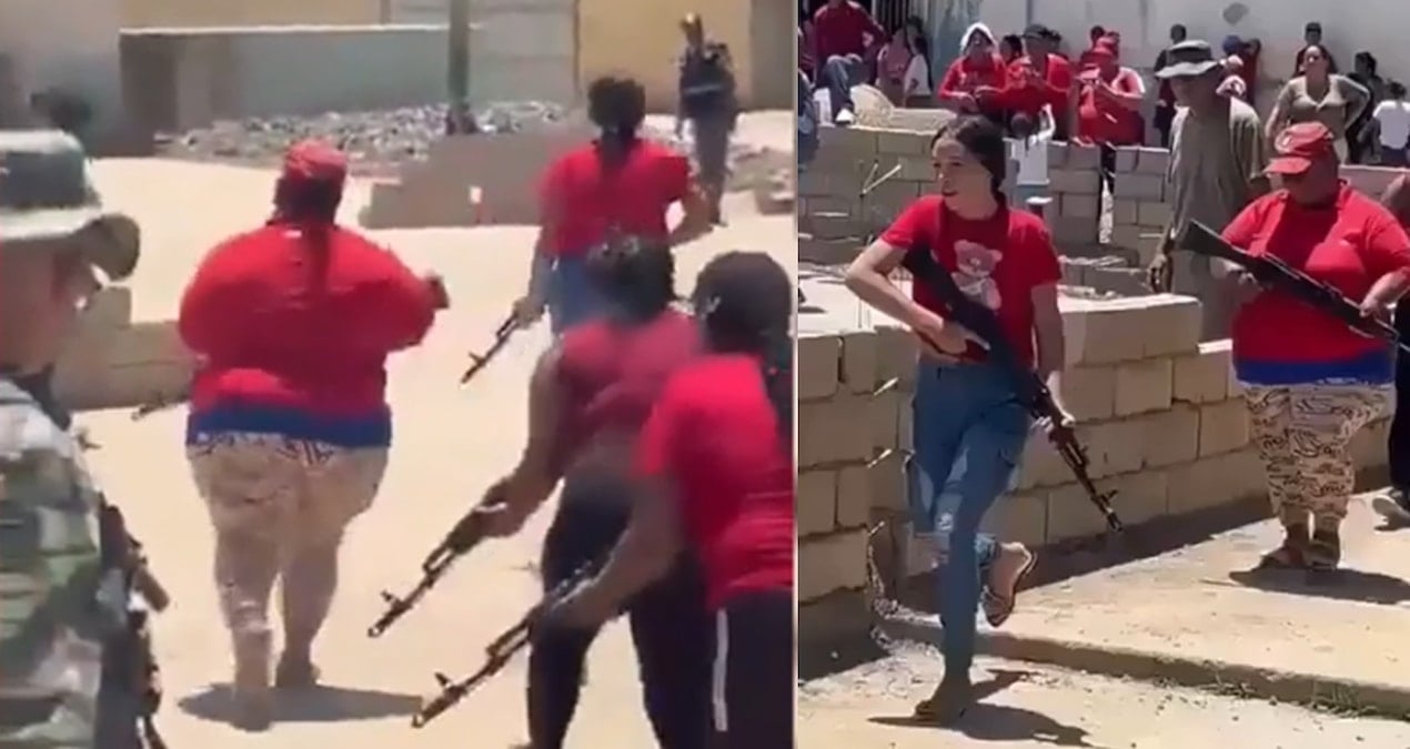 ulke savas alarmina gecti kadinlar da askeri egitime alindi Pc71uwBh