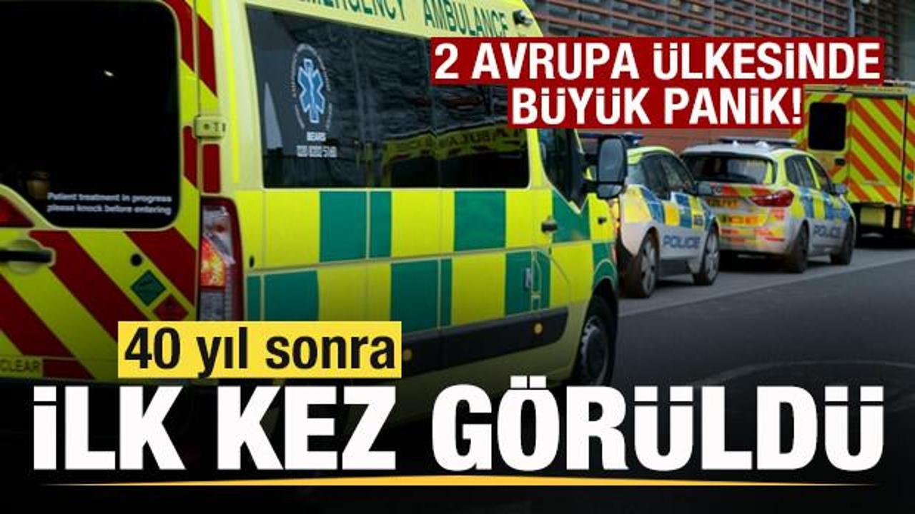 2 Avrupa ülkesinde panik! 40 yıl sonra ilk kez görüldü